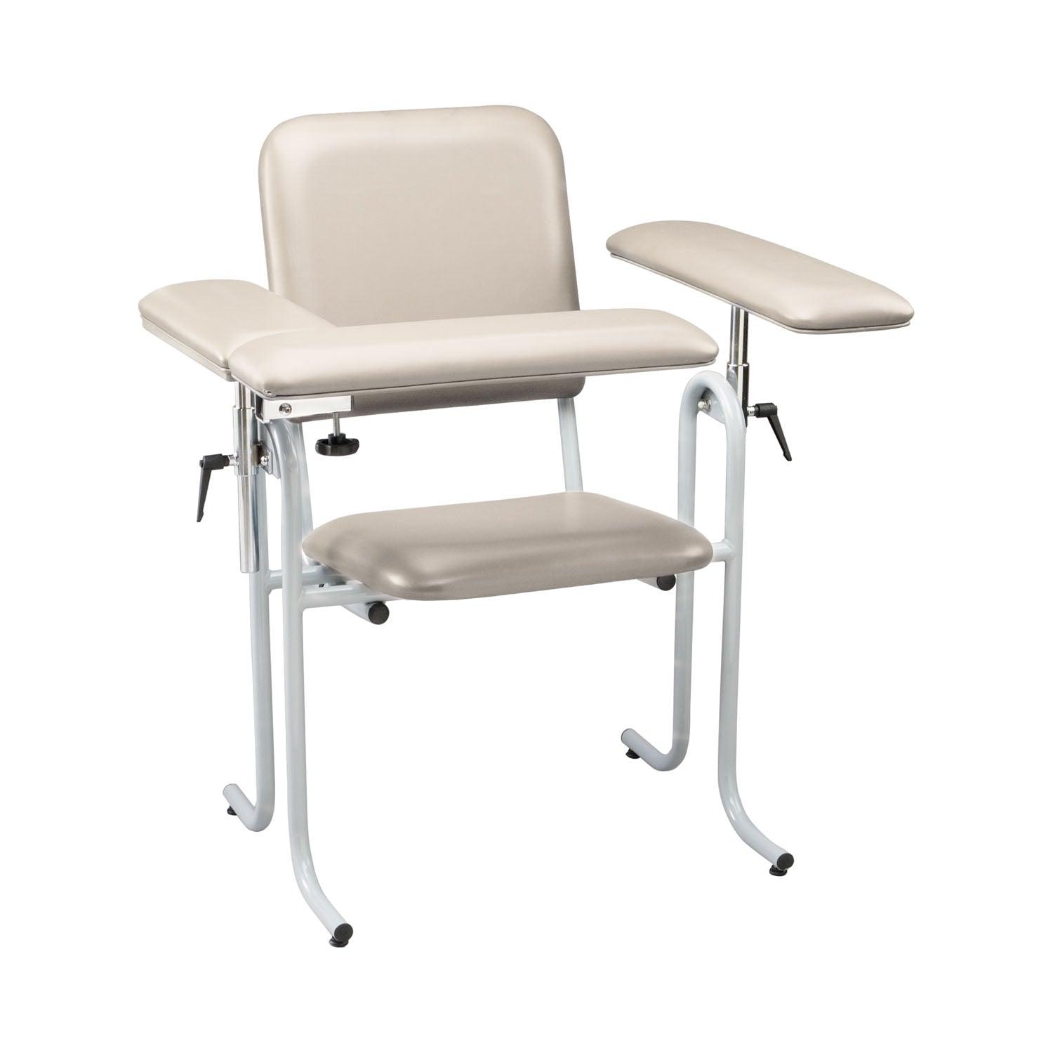 Blood Draw Chair with Flip Up Arm, Upholstered, Seat Dimensions: 18"W x 17"D x 19"H, Oatmeal (DROP SHIP ONLY)