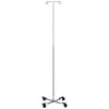 IV Stand, Economy, 2 Hook, Twist Lock, 4 Leg, Painted Base (DROP SHIP ONLY)