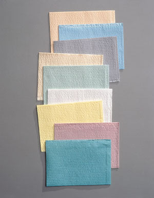 Towel, 2-Ply Tissue & Poly, White, 13