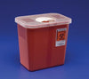 Container, 2 Gal, Red, Rotor Opening Lid, 20/cs