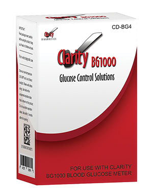 Clarity BG1000 Glucose Controls Set, (1) Vial of Normal, (1) Vial of High Controls, 1/bx