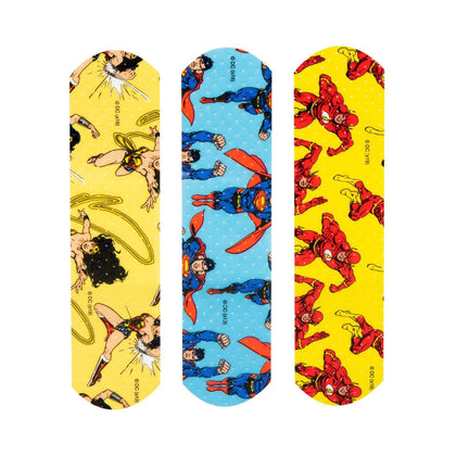 Stat Strip® Adhesive Bandage, Justice League™ Superwoman, Wonderwoman & Flash, ¾