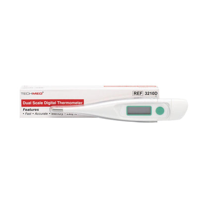 Digital Thermometer, Dual Scale, 10 Second Read, 12/bx (If Dealer Wishes to Have this Item Drop Shipped from the Manufacturer it Must Be Ordered in Quantities of 30 boxes)
