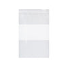 Zip Bag, Clear with White Block, 2 mil, 5" x 8", 1000/cs