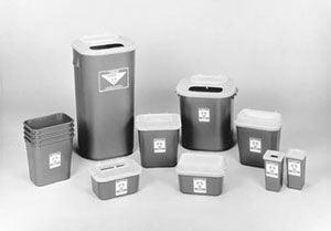 Sharps Container, 1 Qt Red, 3½