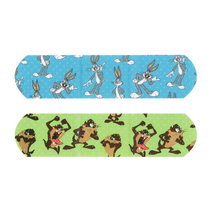 Stat StripÂ® Adhesive Bandage, Looney Tunesâ„¢ Bugs Bunny & Tasmanian Devil, Â¾