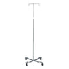 IV Pole, 2 Hook, 4 Caster, Adjust 47" - 84" (114 ea/plt)