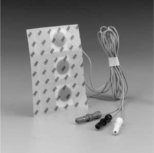 Neonatal, 2cm x 4cm, Pre-Wired Radiolucent Electrode with Clear Tape, 3/bg, 10 bg/bx, 10 bx/cs