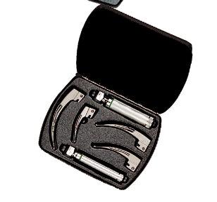 Fiber Optic - English MacIntosh Blade, Complete Set, Medium & Small Handles, 05791 Case