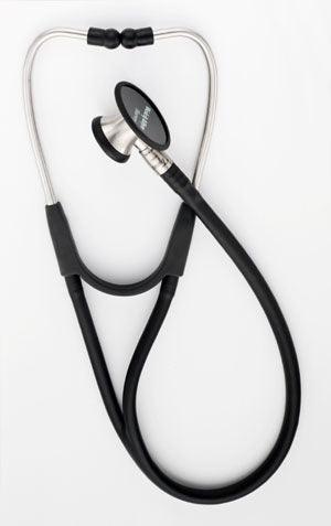 Harvey Deluxe Double Head Stethoscope, Black, 28