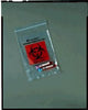 Collection Bag, 6" x 9", Zip Closure, Biohazard Black/ Red Print, 1000/cs