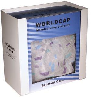 Bouffant/ Shoe Cover Dispenser, Holds One Box of Bouffant Caps or Shoe Covers, White Powder Coated Steel, Keyholes For Wall Mounting, 10 1/16