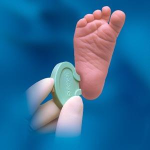QuikHeel Infant Lancet, Teal, 1.0mm Incision Depth, 2.5mm Incision Length, 50/pk, 4 pk/cs(Drop Ship Requires Pre-Approval)