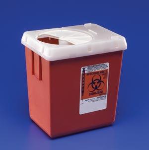 Sharps Container, 2.2 Qt, Red, 60/cs