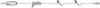 IV Admin Set, 10 Drops Per mL, 96" Length, 19 mL Priming Volume, Non-Vented, Roller Clamp, 2 Y Sites, Rotating Male Luer Lock, PE Poly Pouch, 50/cs