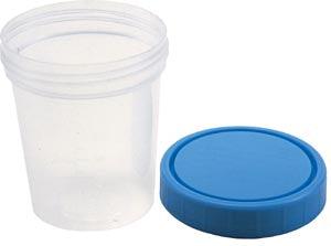 Specimen Container, Screw On Lid, 4 oz, Non-Sterile, 25/slv, 20 slv/cs