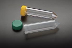 50mL Centrifuge Tube, Sterile, Polypropylene, Green Cap,  25/rack, 20 rack/cs