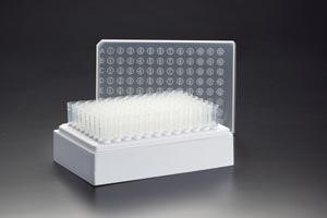 Rack with 8 Strips of 12 Tubes, Sterile, 10/cs
