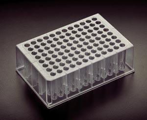 Deep Well Plate, Round Bottom, 1.2mL, Polystyrene, Not DMSO Resistant; only with stands 3000g, 4/pk, 6 pk/cs