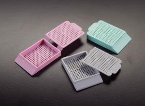 Biopsy Cassette, Aqua, 500/bx, 3 bx/cs
