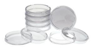 Petri Dish, 9 x 50mm, No Pads, Frosted Top Permits Labeling, 20/slv, 25 slv/cs