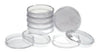 Petri Dish & Pads, 9 x 50mm, Frosted Top Permits Labeling, 20/slv, 25 slv/cs