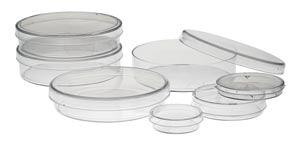 Petri Dish, 25 x 90mm, Stacking Ring, 20/slv, 25 slv/cs