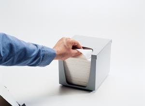 Dispenser, Quarterfold Wiper, Use on Benchtop or Countertop, 6/cs  (DROP SHIP ONLY)