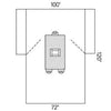 Transverse Laparotomy Drape, 15/cs