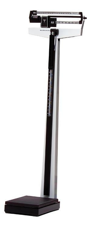 Mechanical Beam Scale, Height Rod, 400 lb Capacity, Platform 10½