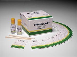 Each Box Contains: (100) Hemoccult® Single Slides (Test Cards), (2) 15mL Bottles of Developer, (100) Applicators & Instructions, 10 bx/cs  (Item is Non-Returnable)(Item is considered HAZMAT and cannot ship via Air or to AK, GU, HI, PR, VI)