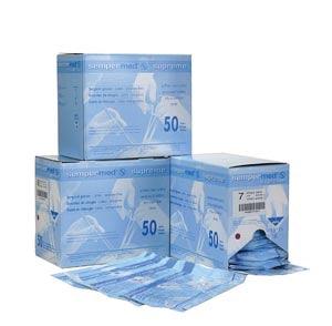 Surgical Glove, Latex, Sterile, Powder Free (PF), Size 9,  Beaded Cuff, Micro-Rough Surface, Hand Specific, 50 pr/bx, 6 bx/cs