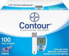 Test Strips, (Contour 100s) For 9545 Meters, CLIA Waived, 100/bx  (Item is Non-Returnable) (Continental US+HI, PR Only)