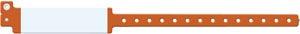 Wristband, Adult, Imprinter Vinyl, Custom Printed, Orange, 500/bx