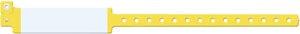 Wristband, Adult, Imprinter Vinyl, Custom Printed, Yellow, 500/bx