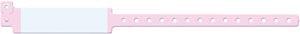 Wristband, Adult, Imprinter Vinyl, Pink, 500/bx