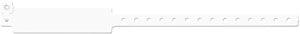 Wristband, Adult, Write-On Vinyl, Custom Printed, White, 500/bx