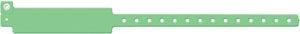 Wristband, Adult, Write-On Vinyl, Custom Printed, Green, 500/bx