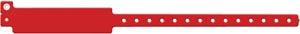 Wristband, Adult, Write-On Vinyl, Custom Printed, Red, 500/bx