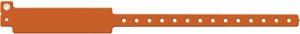Wristband, Adult, Write-On Vinyl, Custom Printed, Orange, 500/bx