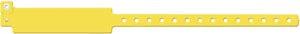 Wristband, Adult, Write-On Vinyl, Custom Printed, Yellow, 500/bx