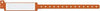 Wristband, Adult, 12", Insert Vinyl, Orange, 250/bx