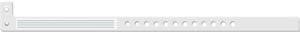 Wristband, L-Shape, Insert Vinyl, Clear, 500/bx