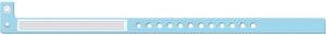 Wristband, L-Shape, Insert Vinyl, Custom Printed, Blue, 500/bx