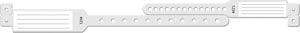 Wristband Set, 2-Part, Mother-Baby Set, Insert, Custom Printed, Clear, 150/bx