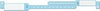 Wristband Set, 2-Part, Mother-Baby Set, Insert, Custom Printed, Blue, 150/bx