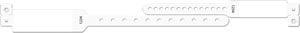 Wristband Set, 2-Part, Mother-Baby Set, Imprinter, Custom Printed, White, 150/bx