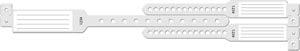 Wristband Set, 3-Part, Mother-Baby Set, Insert, Clear, 100/bx