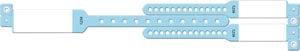 Wristband Set, 3-Part, Mother-Baby Set, Imprinter, Custom Printed, Blue, 100/bx