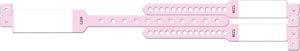 Wristband Set, 3-Part, Mother-Baby Set, Imprinter, Pink, 100/bx